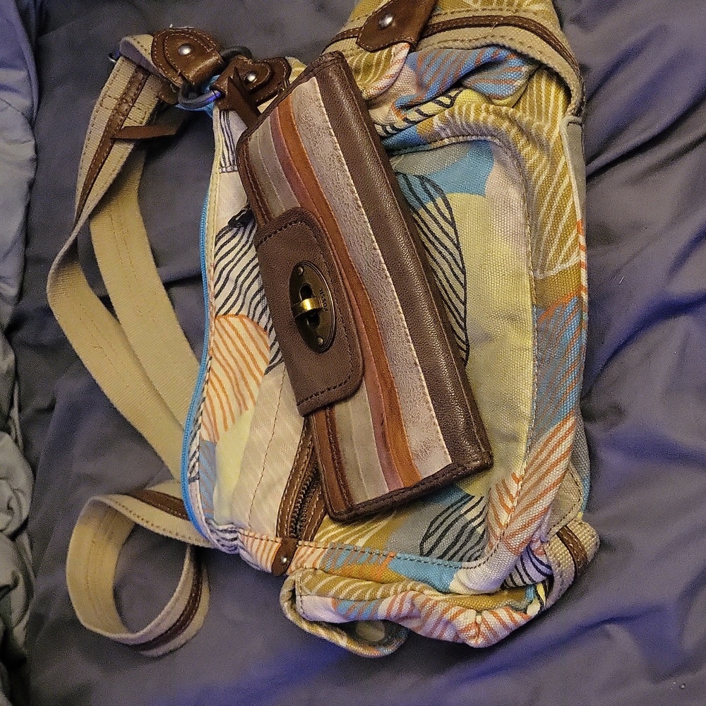 Fossil Long Live 1954 Vintage Multicolor Hobo